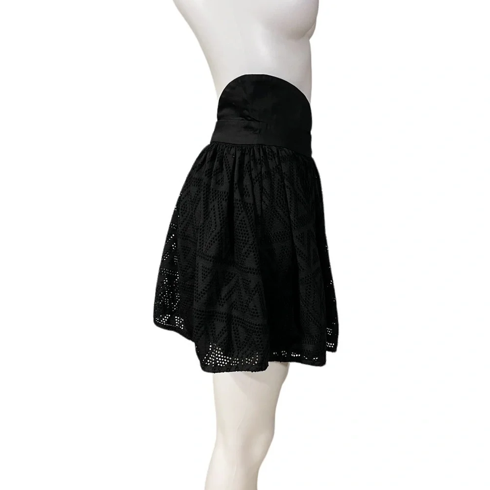 Debbie Dabbie Angel Biba Black Lined Skirt